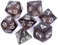 2. Komplet kości REBEL RPG - Kryształowe - Czarne