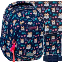 1. AstraBag Zestaw Szkolny Dear Puppy 3el. Plecak AB330 502026010 + Worek 507026005 + Piórnik 503026014