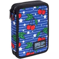 1. CoolPack Jumper XL Piórnik Dwukomorowy Z Wyposażeniem Cherries C77238