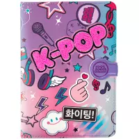 1. CoolPack Notes B6 Zamykany Magnesem K-Pop Rainbow 27430CP