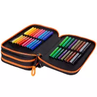 4. CoolPack Jumper 3 Piórnik Trzykomorowy Z Wyposażeniem Badges B E67023