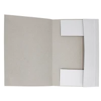 3. Starpak Teczka z Gumką Papierowa A4 Biała 360992