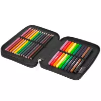 4. CoolPack Jumper XL Piórnik Dwukomorowy Z Wyposażeniem Let's Gol F077674