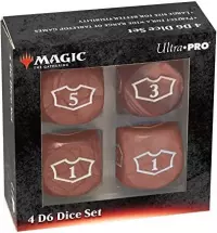 1. Ultra Pro: Magic the Gathering - Red Mana - 22 mm Deluxe Loyalty Dice Set