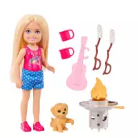4. Mattel Barbie Chelsea Biwakowa Przygoda Lalka I Akcesoria JJV61