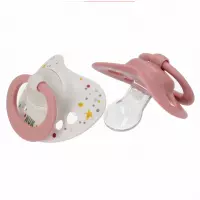 4. Nuk Smoczek Uspokajający Signature Silikonowy 0-6m Różowy 2szt 540799