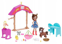 1. Mattel Enchantimals Żłobek Na Farmie + Lalka Haydie Horse GJX23