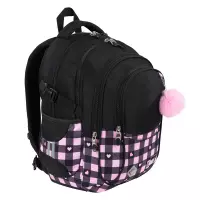 4. St.Right Plecak Szkolny BP-01 Pink Checkered 680366