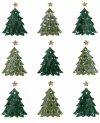 2. Craft With Fun Ozdoba Dekoracyjna Naklejki Choinka 567189