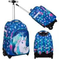 7. Colorino School Jack Plecak Szkolny Na Kółkach Unicorn F107659