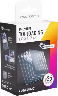 1. Gamegenic: Premium Toploading Exoshields - Koszulki na Karty - 25 szt.