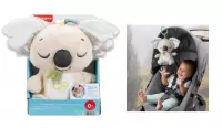 2. Fisher Price Uspokajacz Śpiący Koala Przenośna Przytulanka z Melodiami JBD65