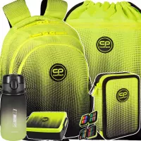 1. CoolPack Zestaw Szkolny Gradient Lemon 5el. Plecak Jerry E29510/F + Worek E70510 + Piórnik E66510 + 536877 + Z07510