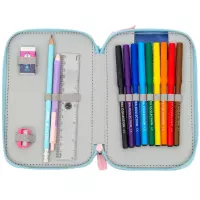 8. AstraBag Piórnik AC21 Dwukomorowy z Wyposażeniem Puppy Line 503026063