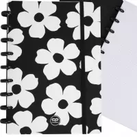 3. CoolPack Kołozeszyt z Gumką Flores Jasmine B5 100 Kartek Kratka 97646PTR