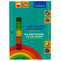 1. Starpak Plastelina 16 Kolorów Falista + Szpatułka 517735