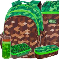 1. CoolPack Zestaw Szkolny City Jungle 5el. Plecak Jerry C29199/F + Worek C70199 + Piórnik C62199/F + Z08199 + Z18199