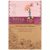 1. Mega Creative Puzzle Drewniane 3D Kwiaty 99el 594883