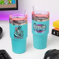 7. Kubek Podróżny Gracza ze Słomką Fortnite - 600 ml