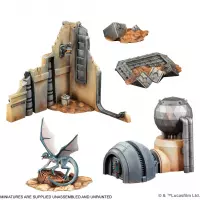 4. Star Wars Legion 2.0: Galactic Battlefield Terrain Starter Set