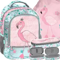 1. Paso Zestaw Szkolny 3el. Flaming Plecak PP26FL-260 + Piórnik PP26FL-013 + Worek PP26FL-712