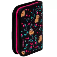 7. AstraBag Piórnik AC1 Pojedynczy Dwuklapkowy bez Wyposażenia Flower Capy 503026018