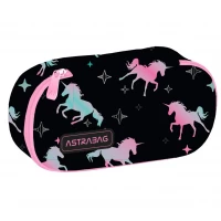 1. AstraBag Piórnik AC6 Saszetka Usztywniona Unicorn Squad 503024050