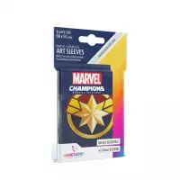 1. Gamegenic: MARVEL Art Sleeves (66 mm x 91 mm) - Koszulki na Karty - Captain Marvel 50+1 szt.