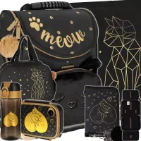 1. Starpak Zestaw 6el. Tornister Czarny Kotek z Futerkiem 529687 + Worek 529469 + Piórnik 531578 + Torba 517338 + 558660 + 558652 + 558654