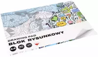 2. Starpak Blok Rysunkowy Football A4 20 kartek Biały Graffiti 587745