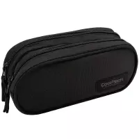 1. CoolPack Clever Piórnik Saszetka Podwójna Snow Black E65020