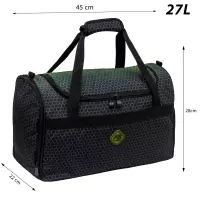 10. AstraBag Torba Sportowa Hexagon Green Ombre 506026006