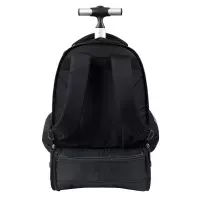 3. St.Right Plecak Szkolny Na Kółkach TB-01 Black Vintage 674679