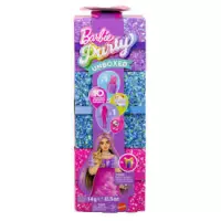 7. Mattel Barbie Party Unboxed Glam Party Stylowe Przygotowania Lalka Zestaw Różowy JFY67