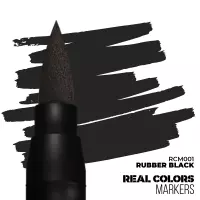 1. AK Interactive: Real Colors Markers - RCM001 - Rubber Black