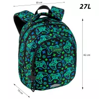 7. AstraBag Plecak Szkolny AB300 Game On 502026020