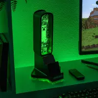 10. Stojak na Słuchawki Z Podświetleniem RGB + Pilot Zdalnego Sterowania Minecraft