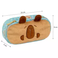 4. AstraBag Piórnik AC6 Saszetka Usztywniona Fluffy Capy 503026027