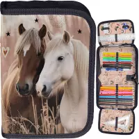 1. Paso Piórnik Dwuklapkowy z Wyposażeniem Horses PP26HR-P001