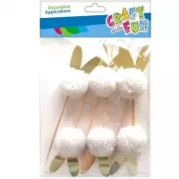 1. Craft With Fun Pompony Dekoracyjne Na Patyku 471479