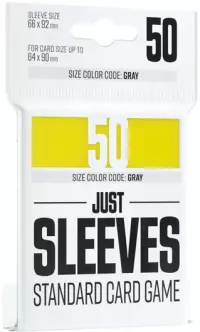1. Gamegenic: Just Sleeves - Standard Card Game Sleeves (66x91 mm) - Koszulki na Karty - Żółte - 50 szt.