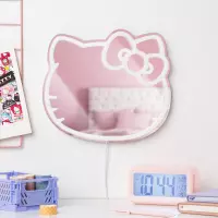 5. Lampka Neonowa Ścienna Lusterko LED - Hello Kitty