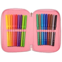2. AstraBag Piórnik Trzykomorowy z Wyposażeniem AC31 Top Teens Sofi 503022059