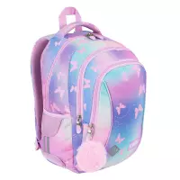 4.  St.Right Plecak Szkolny BP-26 Pink Butterflies 680007