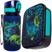1. CoolPack Zestaw Śniadaniowy Gamer Chess Bidon Z17964 + Śniadaniówka Z18964