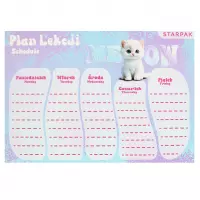 6. Starpak Plan Lekcji A5 z Naklejkami na Zeszyt Cuties 591753