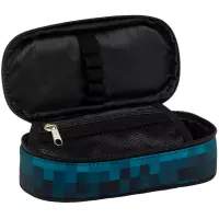 4. AstraBag Piórnik AC6 Saszetka Usztywniona Blue Pixel 503026038