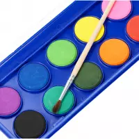 3. Starpak Farby Akwarelowe 12 Kolorów z Pędzelkiem 583155