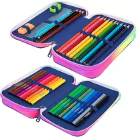 2. CoolPack Jumper 2 Piórnik Dwukomorowy Z Wyposażeniem Stars F066960