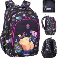 7. CoolPack Prime Pro Plecak Szkolny Capybara Music F162961